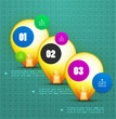 Vector: Light bulb option banner template Light bulb option banner template