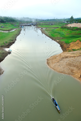 Photo: drought land and beautiful place in thailand. Sangkraburi, Kanch drought land and beautiful place in thailand. Sangkraburi, Kanch