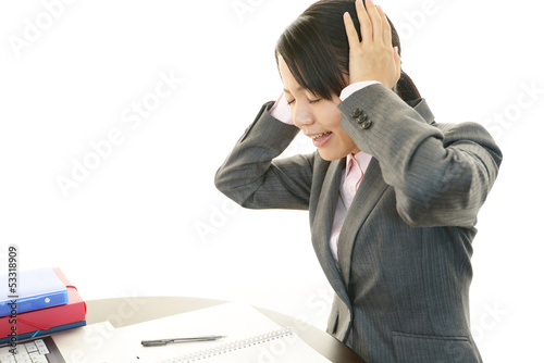 Photo: 困惑するOL 困惑するOL