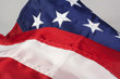 United states of America flag red white and blue folded