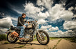 Photo: Biker on the road Biker on the road