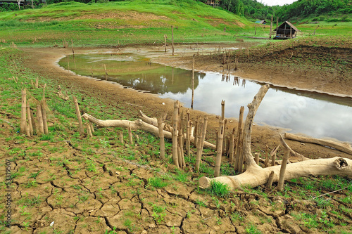 Photo: drought land and beautiful place in thailand. Sangkraburi, Kanch drought land and beautiful place in thailand. Sangkraburi, Kanch