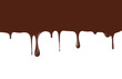 Brown drops on white background