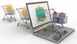 Concept of buying commodities on Internet