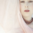 canvas print picture - Retrato en tono rosa pastel