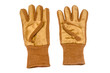 front view of work gloves on pure white background