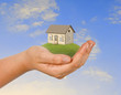hand wth house