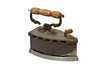 Old irons isolated