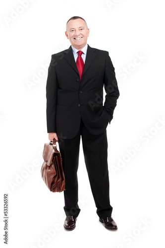 Photo: Senior businessman full length Senior businessman full length