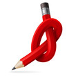 Vector: Abstract node of pencil Abstract node of pencil