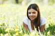 Foto: Woman lying on grass Woman lying on grass