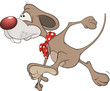 Little mouse. Cartoon