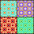 The set of abstract geometric seamless patterns.