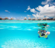 Woman snorkeling