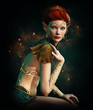 Illustration: Elven Princess with Turquoise Jewelry Elven Princess with Turquoise Jewelry