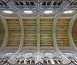 canvas print picture - Madrid -  Modern frescos from ceiling of  Almudena cathedral