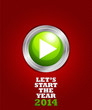New year 2014 start button