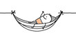 man in hammock