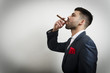 businessman with handkerchief
