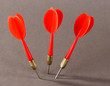 Darts on gray background