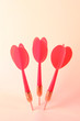 Darts on pink background