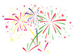 vector fireworks background