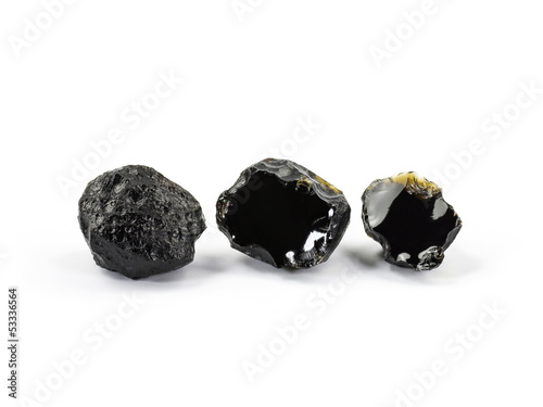 Photo: Tektite Meteorite isolated on white background Tektite Meteorite isolated on white background