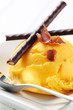 Foto: Ice cream with mint sticks Ice cream with mint sticks