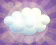 Vector: An empty cloud template An empty cloud template