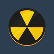 Flat Warning Sign icon