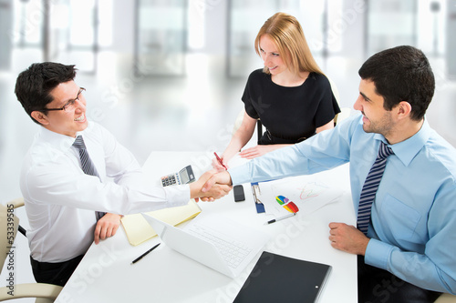 Photo: Handshake on business meeting Handshake on business meeting