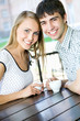 Photo: Young woman drinking coffee Young woman drinking coffee