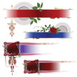 Vector decorative elements for decoration and design