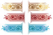 Vector decorative elements for decoration and design