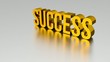 3D Gold SUCCESS - Animation