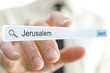 Word Jerusalem written in search bar