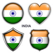 India flag icons, vector buttons.