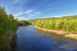 Gauja river in spring morning in Sigulda, Lativa
