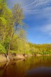 Gauja river in spring morning in Sigulda, Lativa