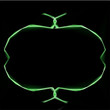 Abstract green ornament. Vector