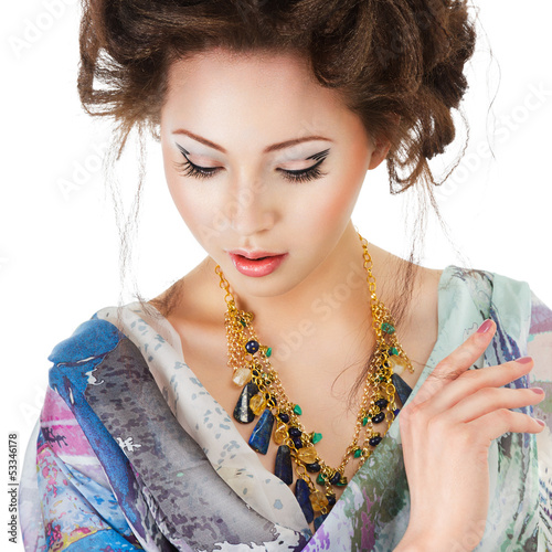 Photo: Beautiful young woman portrait Beautiful young woman portrait