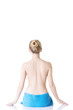 Photo: Young beautiful nude woman with towel Young beautiful nude woman with towel