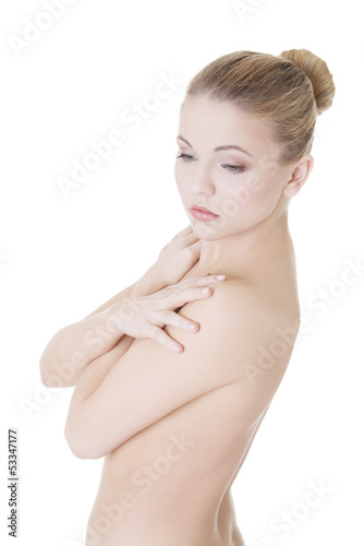 Photo: Beautiful fit topless woman Beautiful fit topless woman