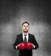 man in boxing gloves