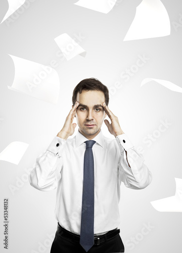 Photo: man thinking man thinking