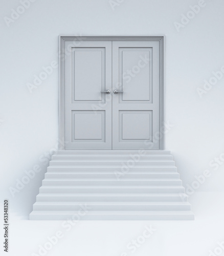 Illustration: closed doors closed doors