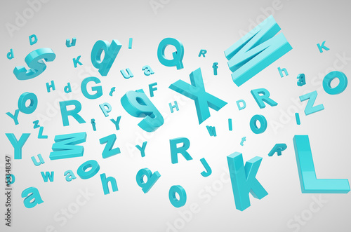 Illustration: letters letters