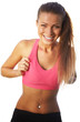 Closeup of a beautiful smiling young woman