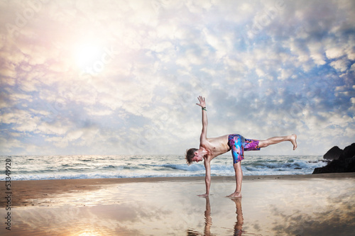 Photo: Yoga on the beach Yoga on the beach
