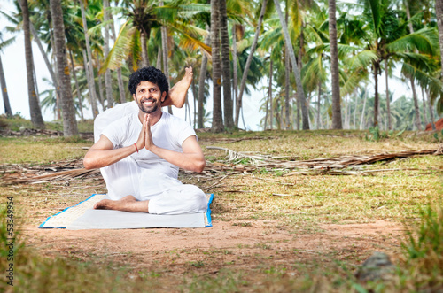 Photo: Yoga in tropical India Yoga in tropical India